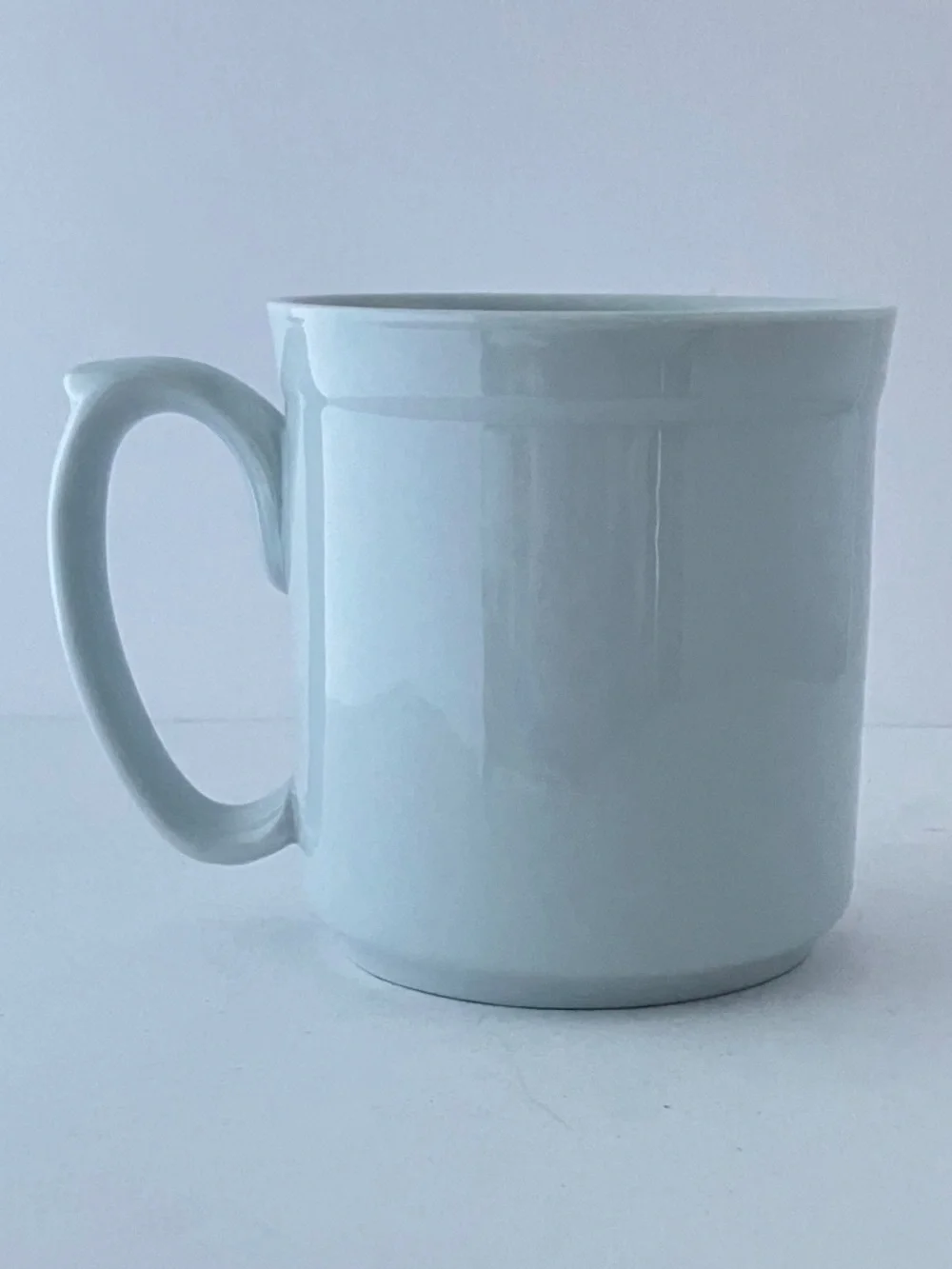 William Sonoma Pantry Essentials White Coffee, Tea Mugs Cups 3.75” H